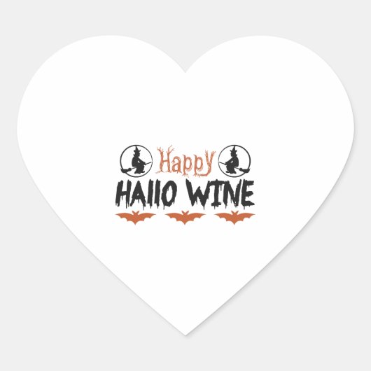 halloween boe hart sticker (Voorkant)