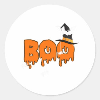 halloween boe ronde sticker