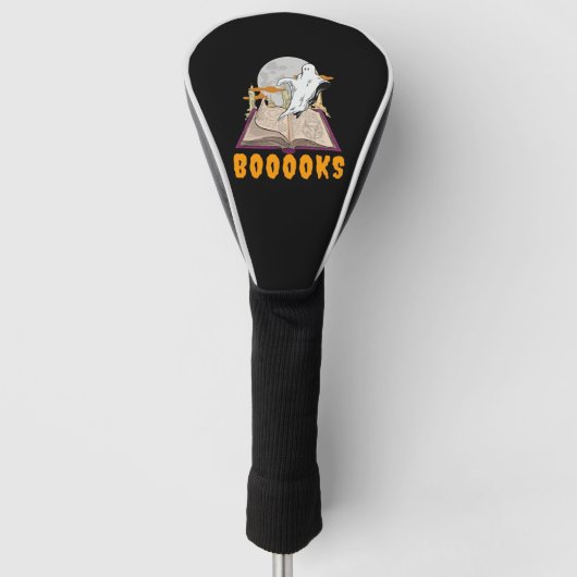 Halloween boeken. Spook lezen halloween Golfheadcover (Voorkant)