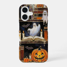 Halloween Boekenplank Hoesje Spook Pompoen Cozy