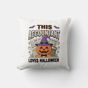 Halloween-boekhouder Funny Spooky Belastingseizoen Kussen