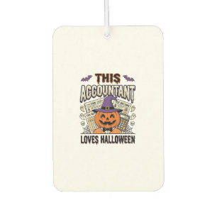 Halloween-boekhouder Funny Spooky Belastingseizoen Luchtverfrisser