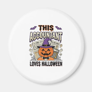 Halloween-boekhouder Funny Spooky Belastingseizoen Magneet