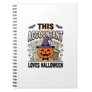 Halloween-boekhouder Funny Spooky Belastingseizoen Notitieboek