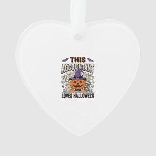 Halloween-boekhouder Funny Spooky Belastingseizoen Ornament
