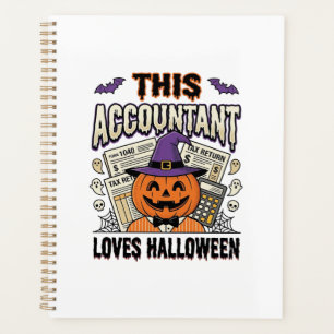 Halloween-boekhouder Funny Spooky Belastingseizoen Planner