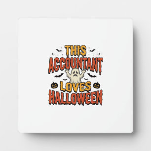 Halloween Boekhouder Vintage Ghost T-shirt Ontwerp Fotoplaat