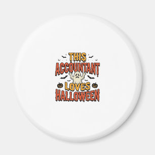 Halloween-boekhouder vintage spookshirt ontwerp_1 magneet