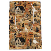  Halloween boerderij Medium Cadeauzakje (Voorkant)