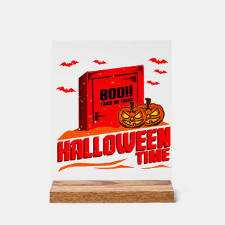 Halloween Boo Acryl Bord