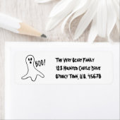Halloween Boo Adresetiketten van RoseWrites Etiket (Insitu)