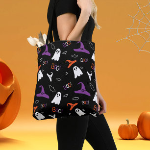 Halloween boo afdruk draagtas