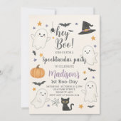 Halloween Boo Bash Spooktacular Party Kaart (Voorkant)