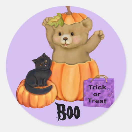 Halloween Boo Beer Stickers (Voorkant)