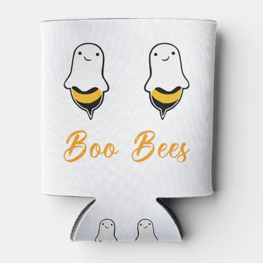 Halloween Boo Bees Ghost Blikjeskoeler (Voorkant)