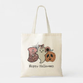 Halloween boo canvas tas (Achterkant)