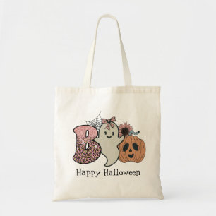 Halloween boo canvas tas