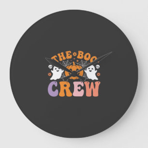 Halloween Boo Crew Geest Pompoen Ontwerp_1 Grote Klok