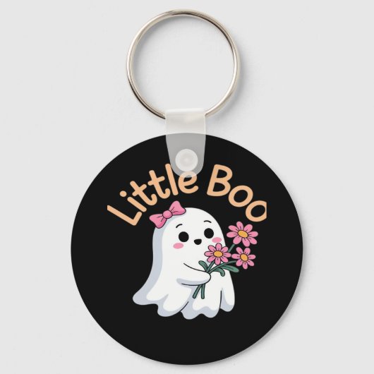 Halloween Boo Cute Family Sleutelhanger (Voorkant)