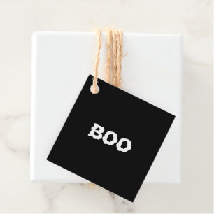 Halloween Boo en zwart-wit spookblanco Bedankjes Labels
