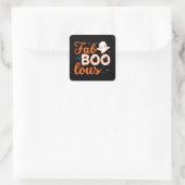 Halloween Boo Funny Vierkante Sticker (Tas)