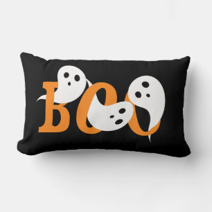 Halloween Boo Ghosts Black Kussen