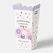 Halloween Boo Girl Baby shower Paarse Roze Popcorn Bedankdoosjes (Voorkant)