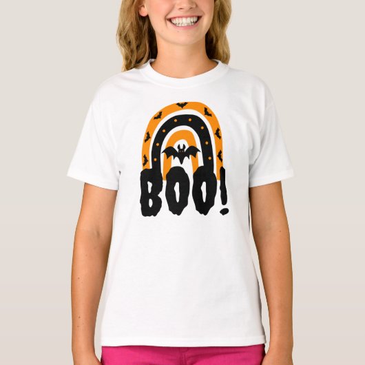 Halloween Boo Halloween Rainbow T-Shirt (Voorkant)