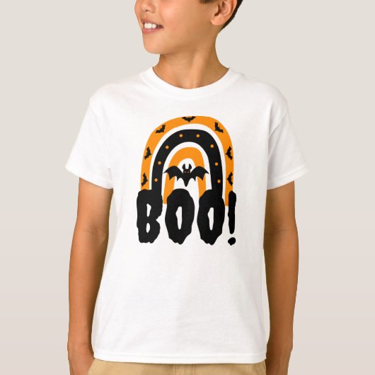 Halloween Boo Halloween Rainbow T-Shirt (Voorkant)
