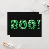Halloween Boo. Kaart (Voorkant / Achterkant in situ)