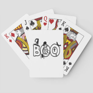 Halloween Boo met heksen Pet Black Cat Spider Pokerkaarten