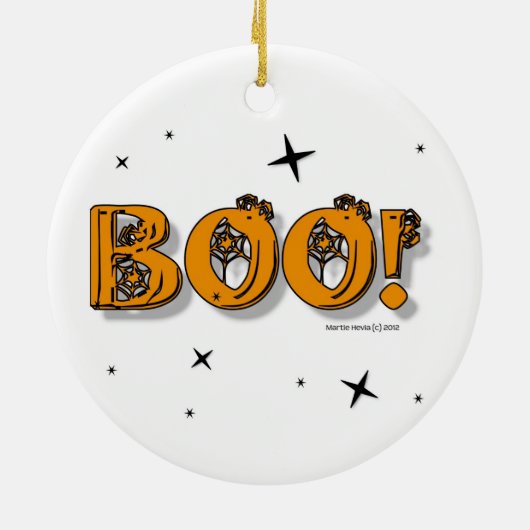 Halloween Boo ! Ornement (Dos)