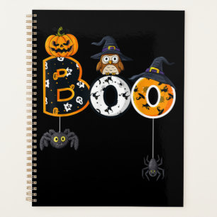 Halloween Boo Owl avec sorcière Casquette araignée