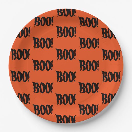 Halloween BOO! Party Paper Bord (Voorkant)