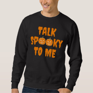 Halloween Boo pompoen praat eng tegen me Trui