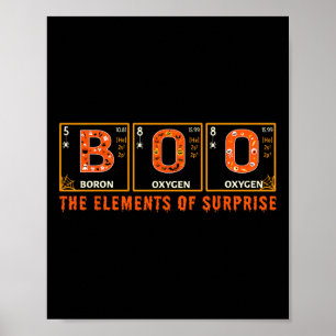 Halloween BOO primaire elementen van de Enterprise Poster