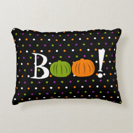 Halloween Boo. Pumpkins Pillow Accent Kussen