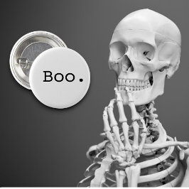 Halloween Boo Sarcastic Minimalist Ronde Button 3,2 Cm