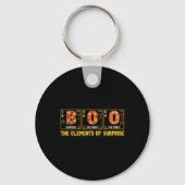 Halloween Boo School Chemistry Nerd Physics Pumpki Sleutelhanger (Voorkant)