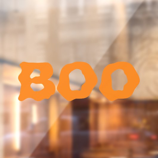 Halloween Boo sinaasappel griezelig eng grappig de Raamsticker (Vel 2)