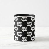 Halloween Boo Speech Bubble Motif Mug (Centre)