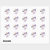 Halloween Boo Spooktacular Ghost Favor Ronde Sticker (Vel)