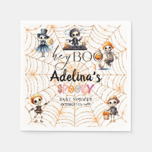 Halloween Boo Spooky Skeletons Kostuum Baby shower Servet