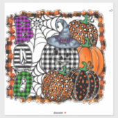 Halloween Boo          Sticker (Vel)