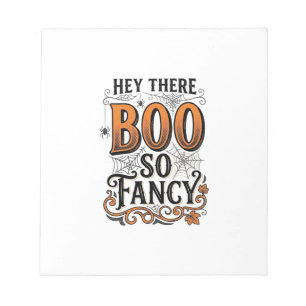 Halloween Boo T-shirt Vintage Gravure Speligr Cute Notitieblok