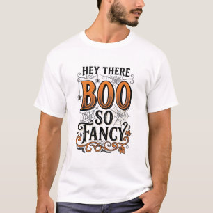 Halloween Boo T-shirt Vintage Gravure Spooky Schat