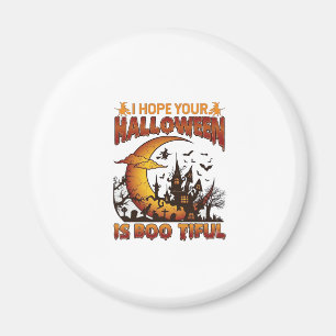 Halloween Boo Tiful Geest Huis Halve Maan Ba Magneet