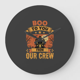 Halloween Boo To You Spukhuis Bemanning Design Grote Klok