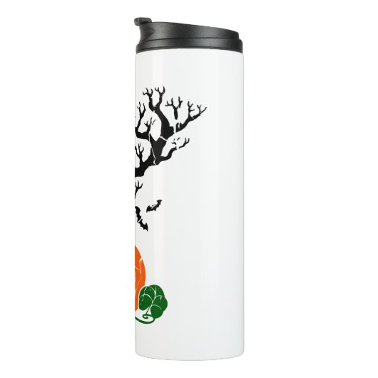 Halloween boom Herfst Shirten Halloween Sweatshirt Thermosbeker (Geroteerd rechts)
