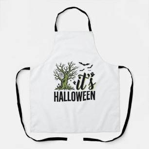 Halloween Boom Het Is Halloween Vintage Griezelig_ Schort